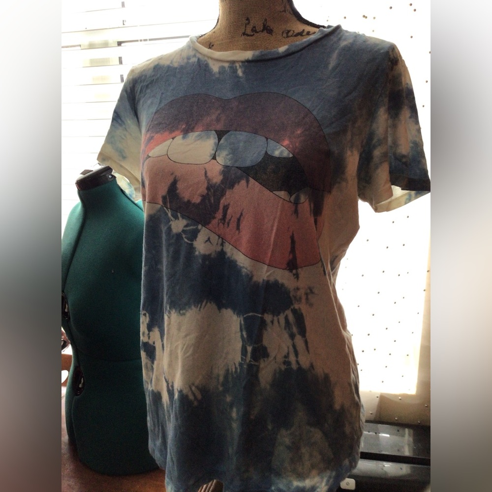 Hand Dyed Indigo Graphic T-Shirt